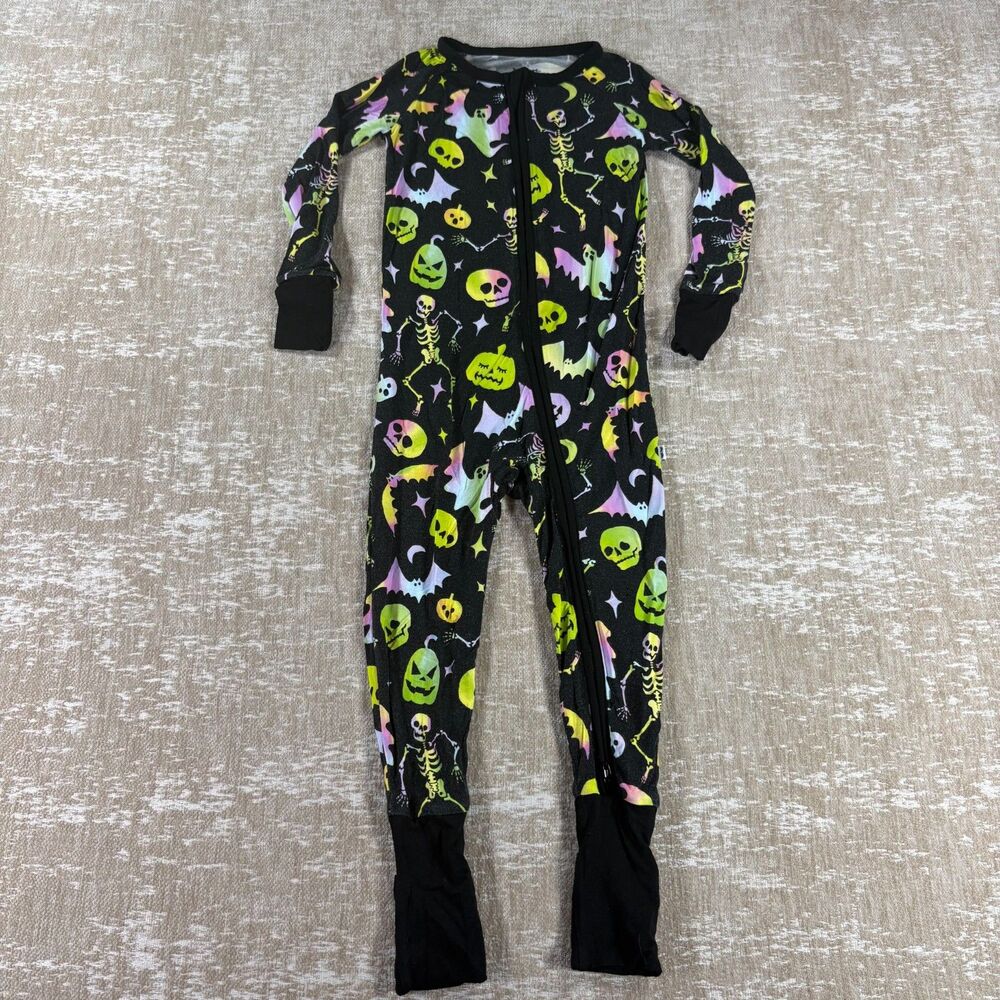 Little Sleepies Cool Ghouls Halloween Bamboo Zippy - Size 18-24M